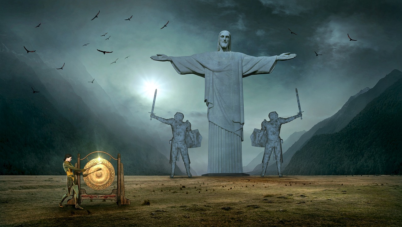 Image - fantasy jesus statue