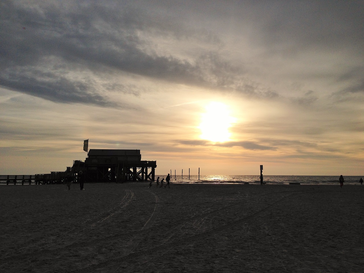 Image - sunset beach most beach sea