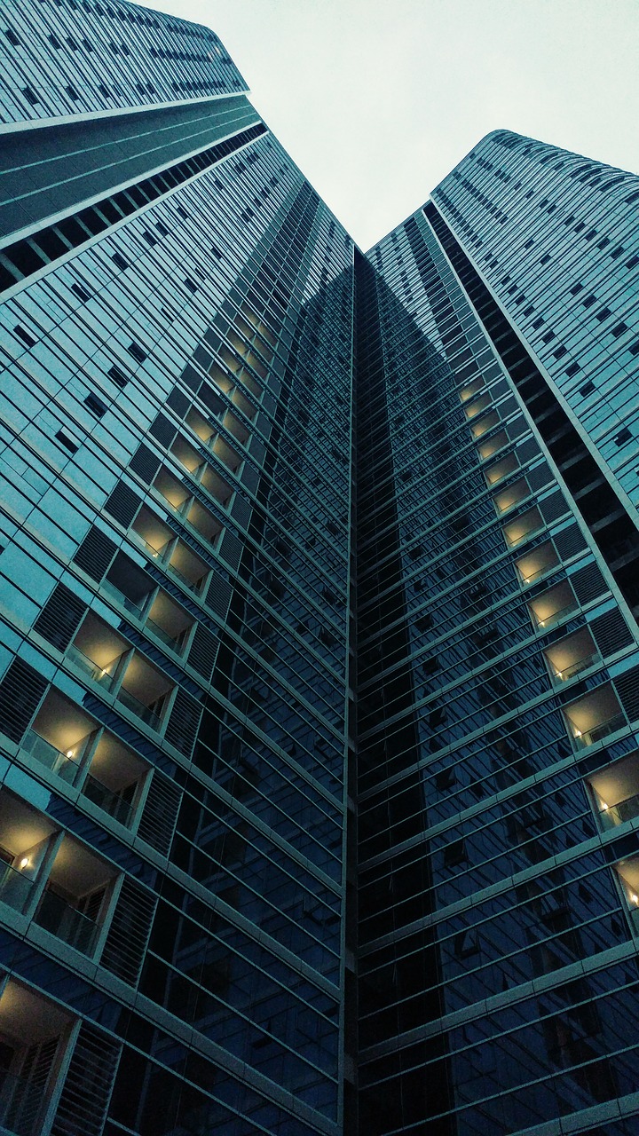 Image - facade glass wall building tower