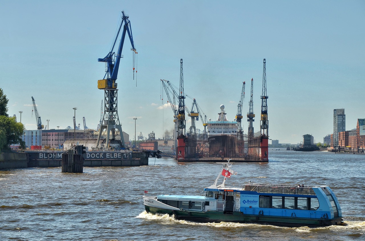 Image - hamburg port elbe hanseatic city