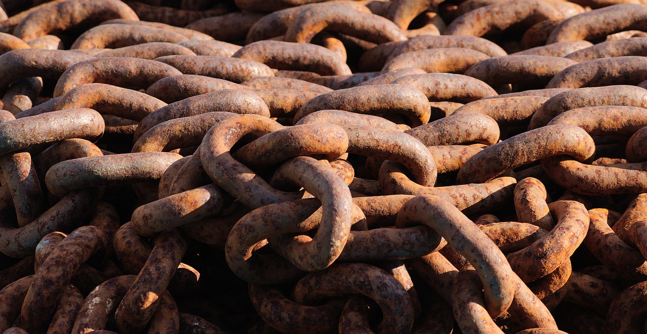 Image - rusty chain brown metal iron