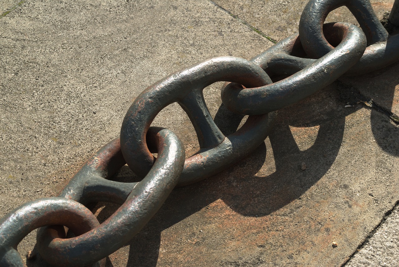 Image - chain single metal steel strong