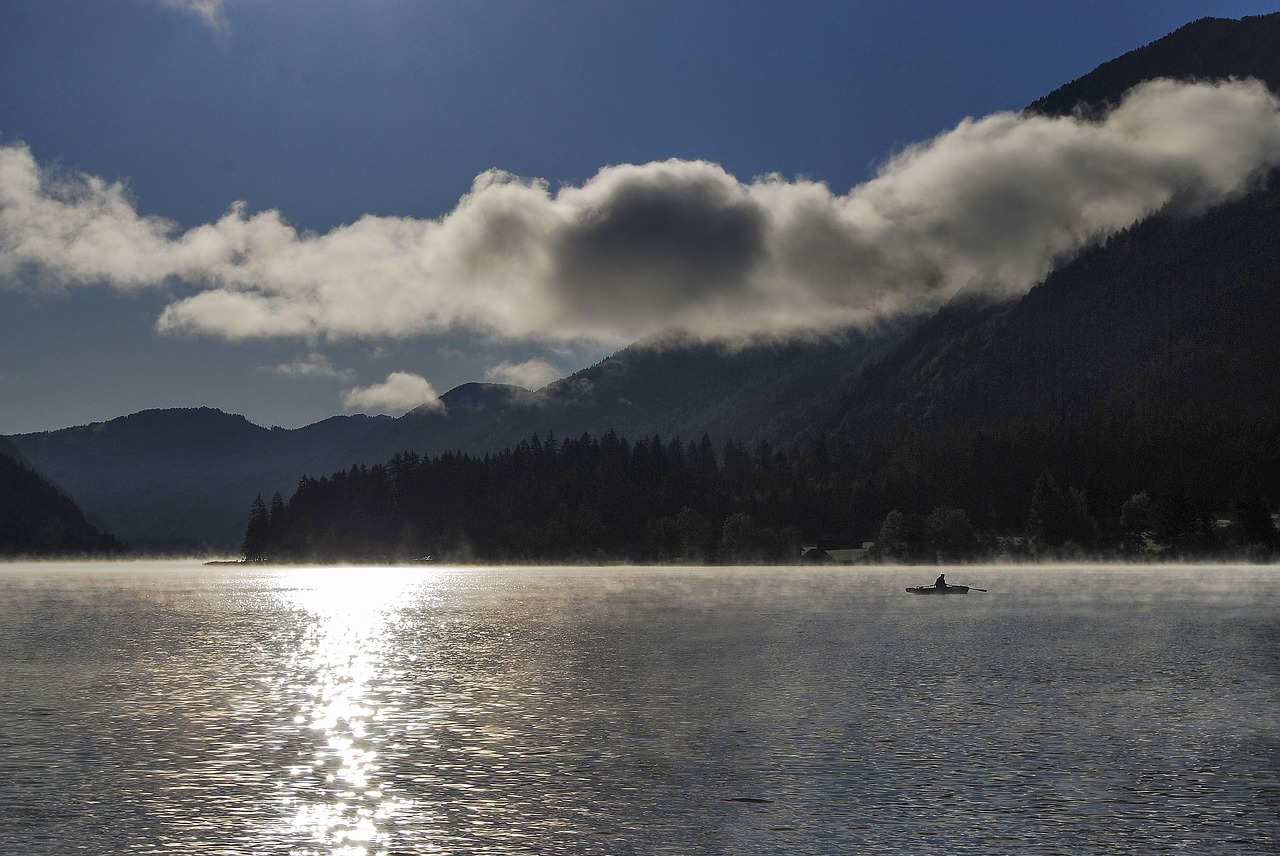 Image - lake weissensee carinthia sunrise