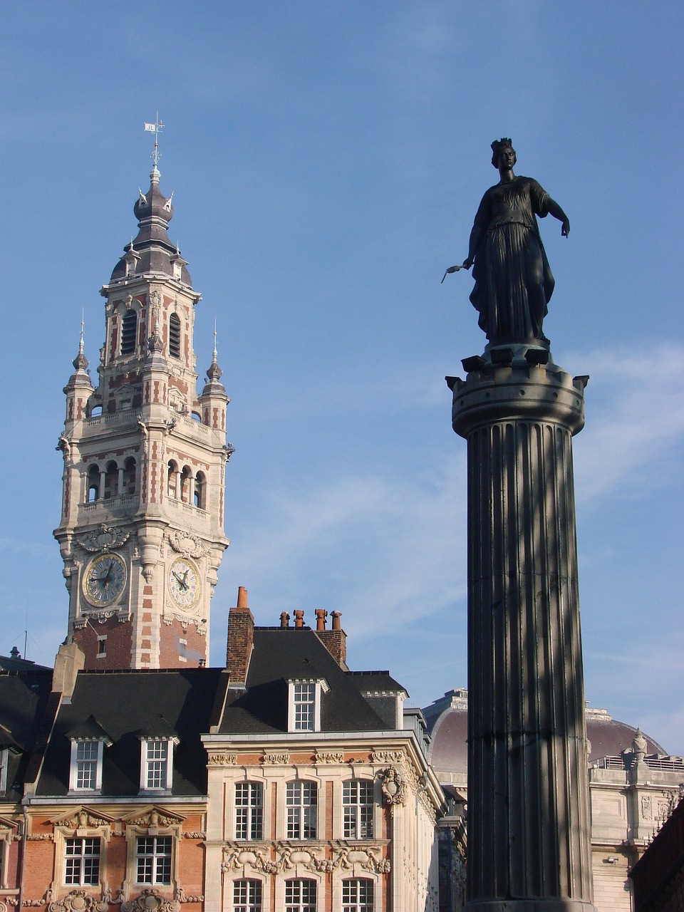 Image - lille france north statue column