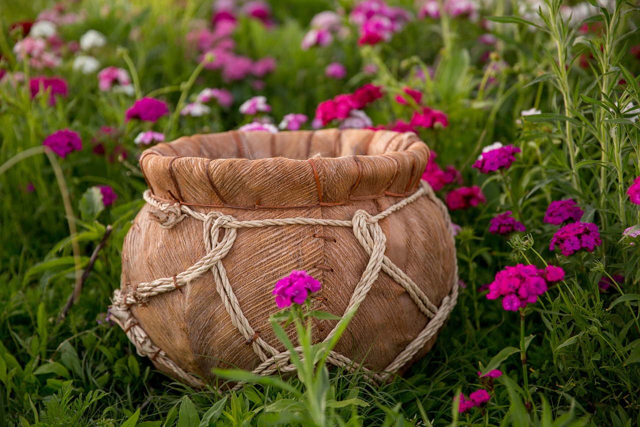 Image - flower field bucket baby