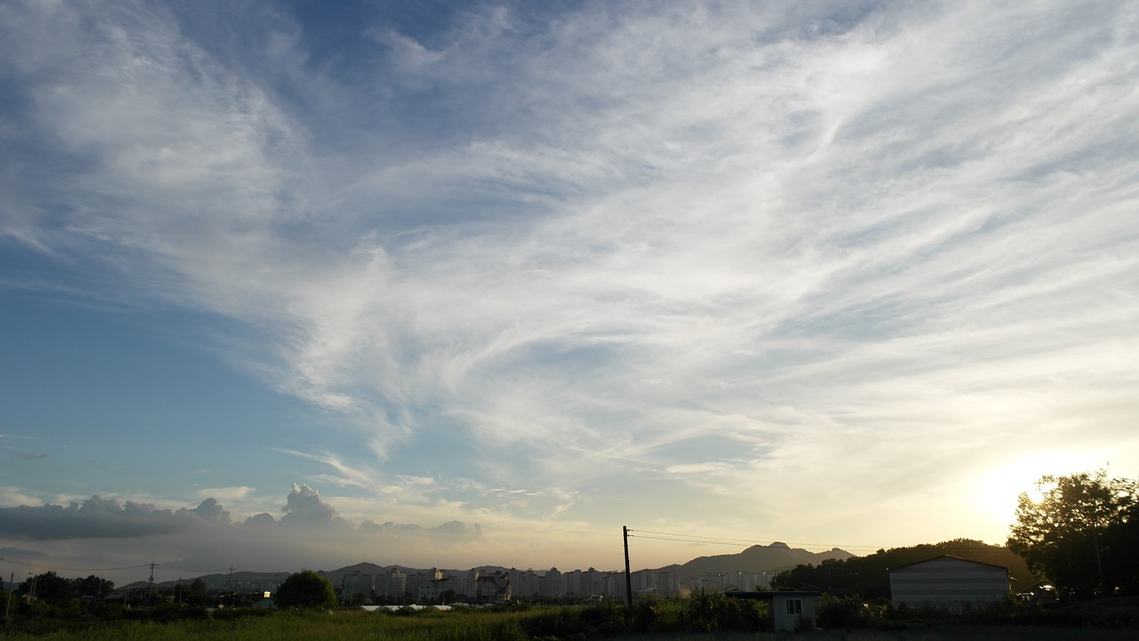 Image - summer vacation cloud early evening