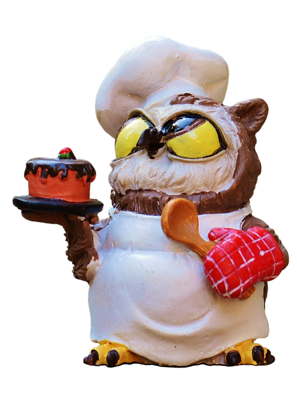 Image - owl bake cook figure cute funny