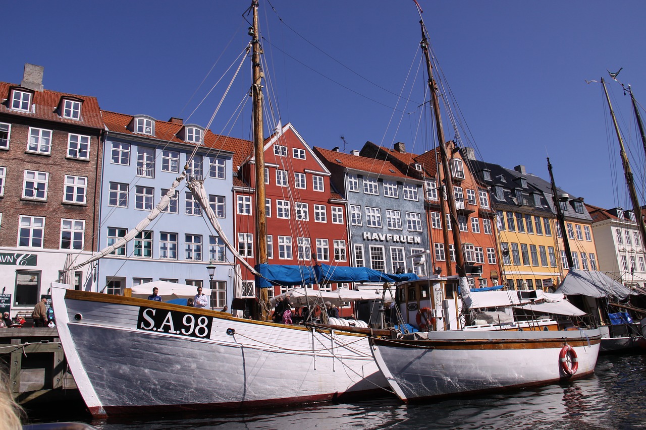 Image - nyhavn boats harbour canal denmark