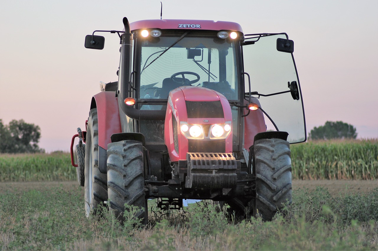 Image - tractor machine ploughing