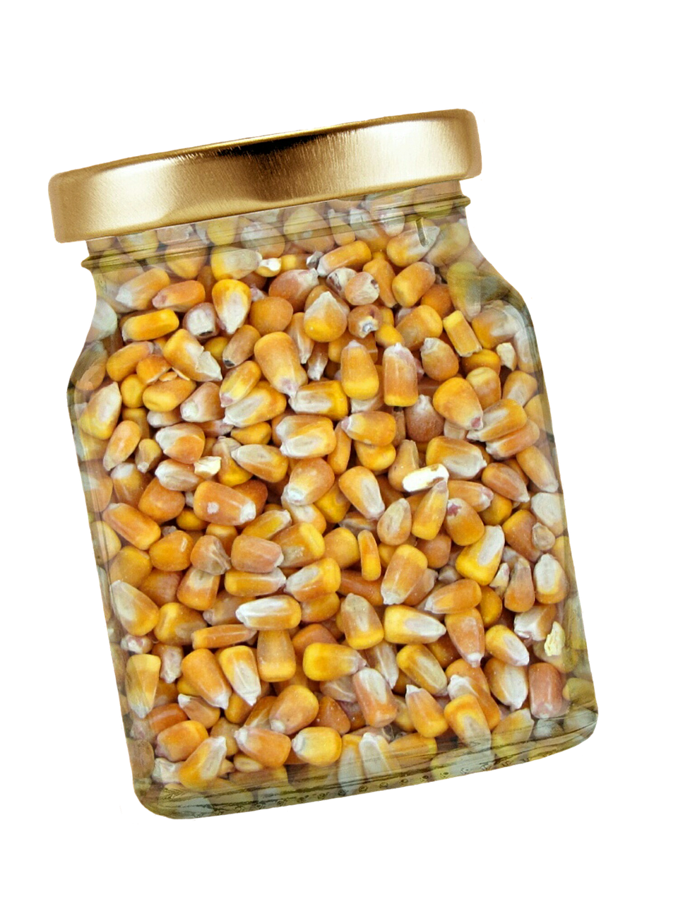 Image - corn glass lid corn kernels