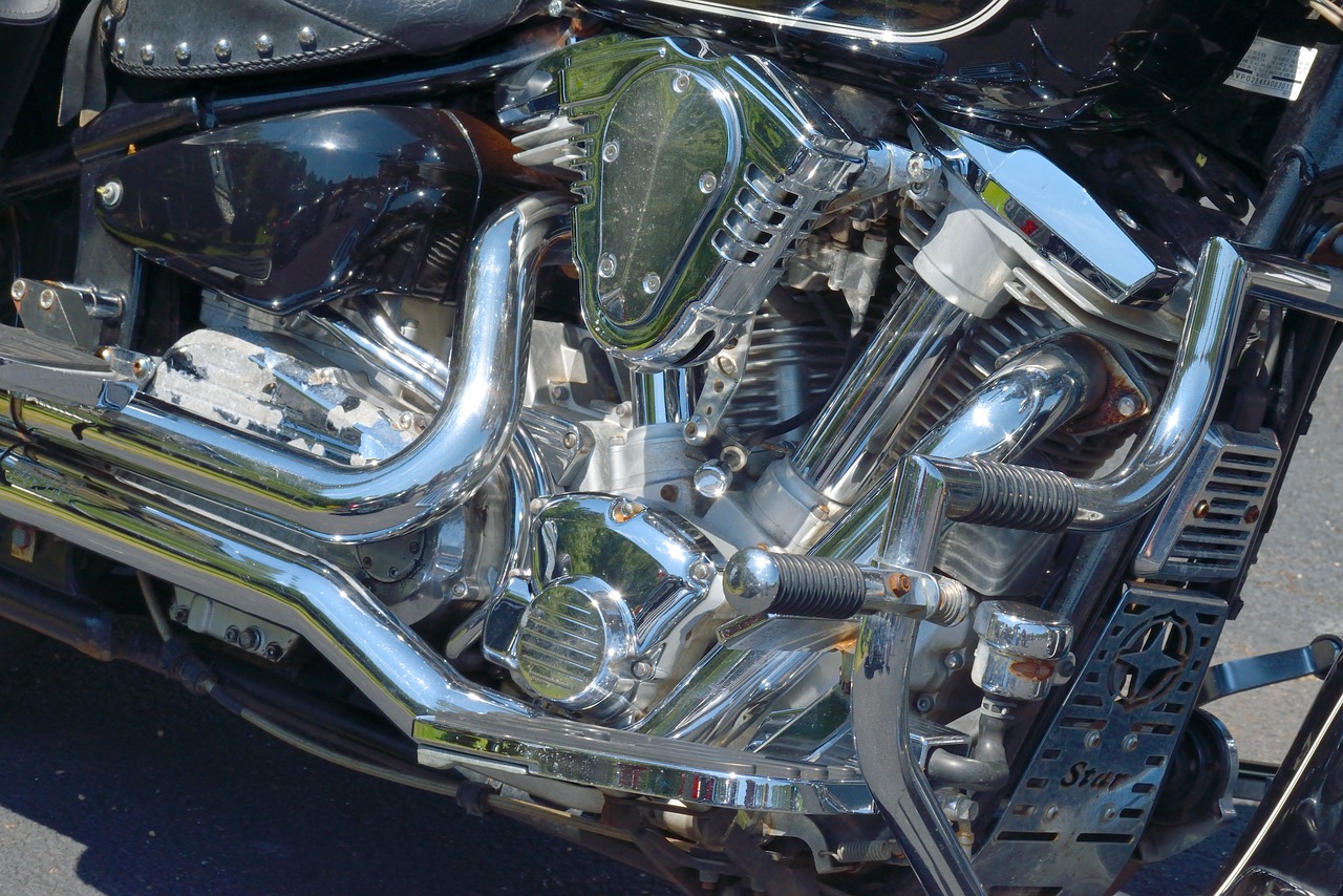 Image - motorcycle engine chopper chrome