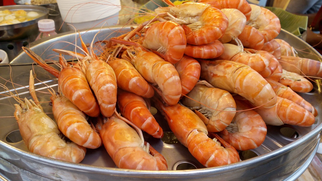 Image - food prawn shrimp seafood asian