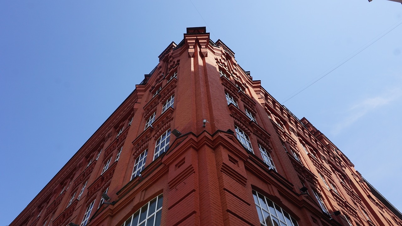 Image - red building architecture business