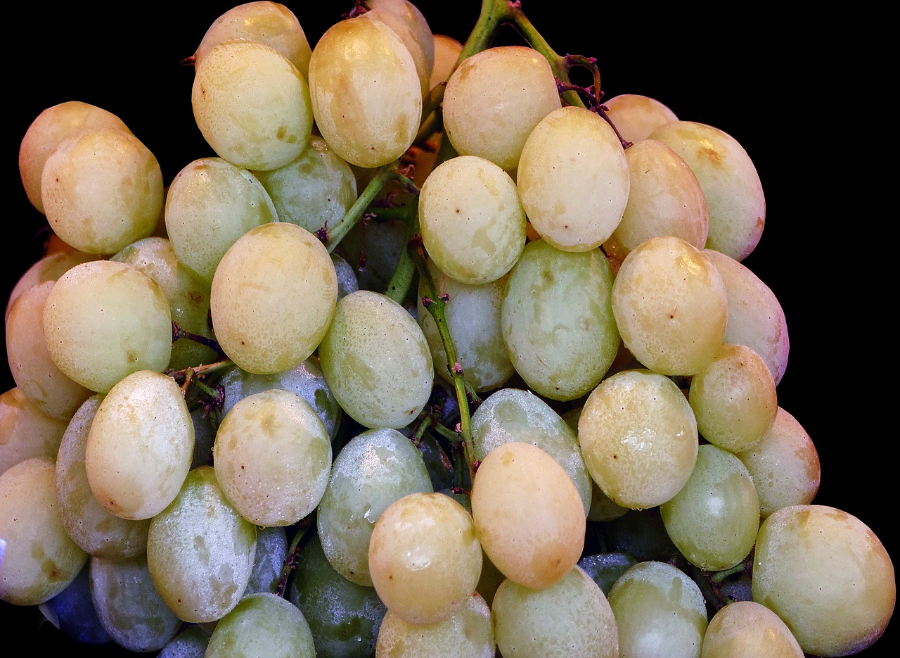 Image - a table grape wine berries grapes