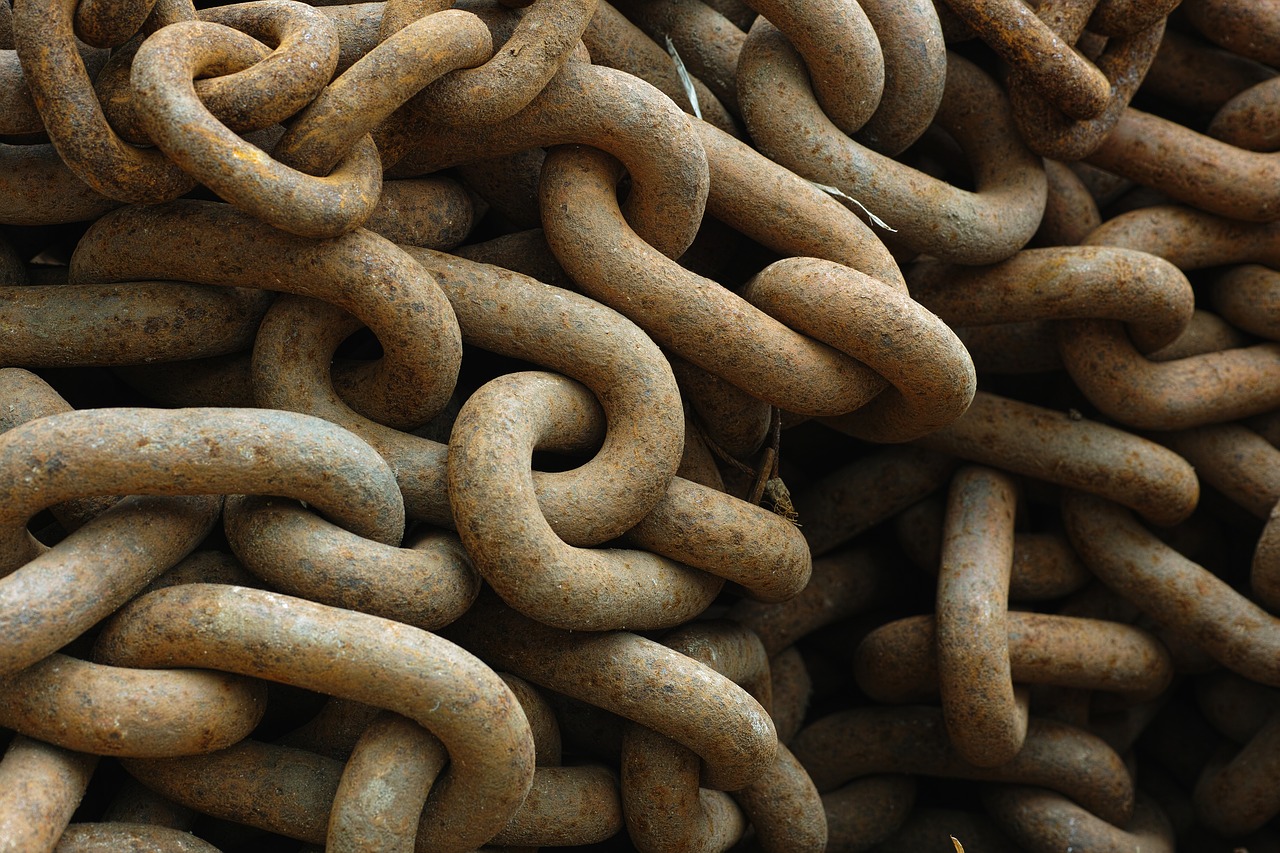 Image - chain rusty brown texture