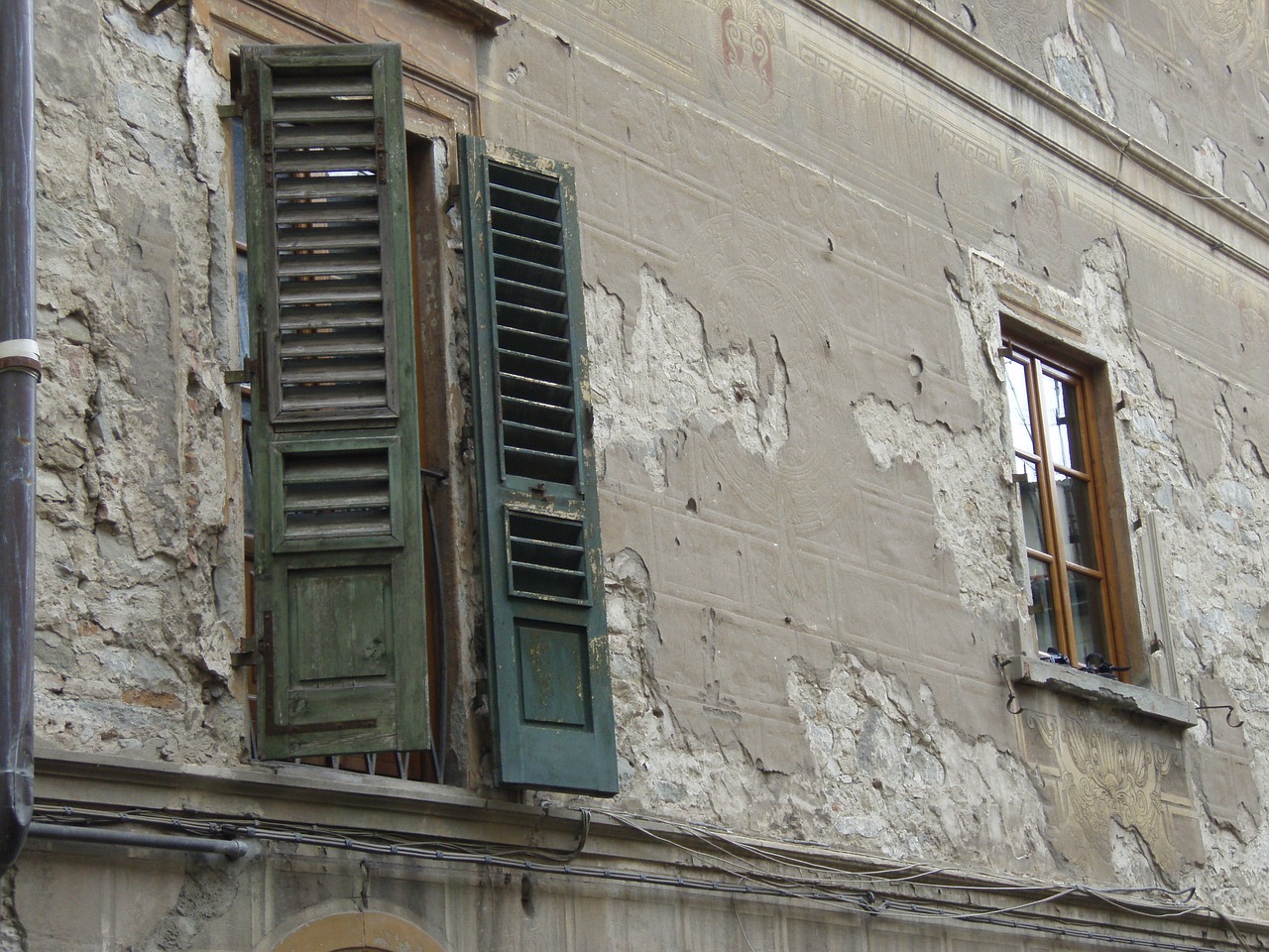 Image - shutters window wall plaster