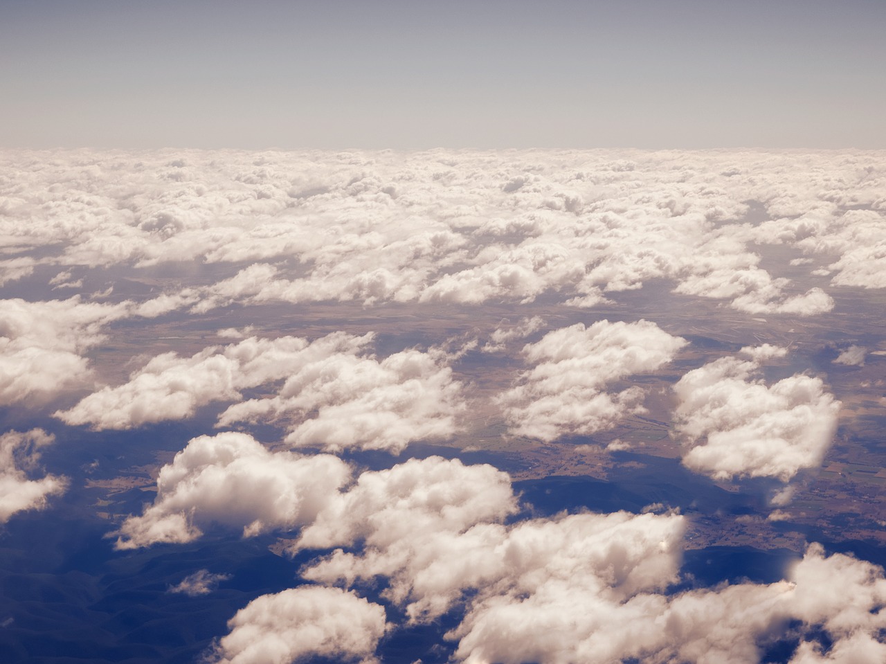 Image - aerial clouds sky view plane