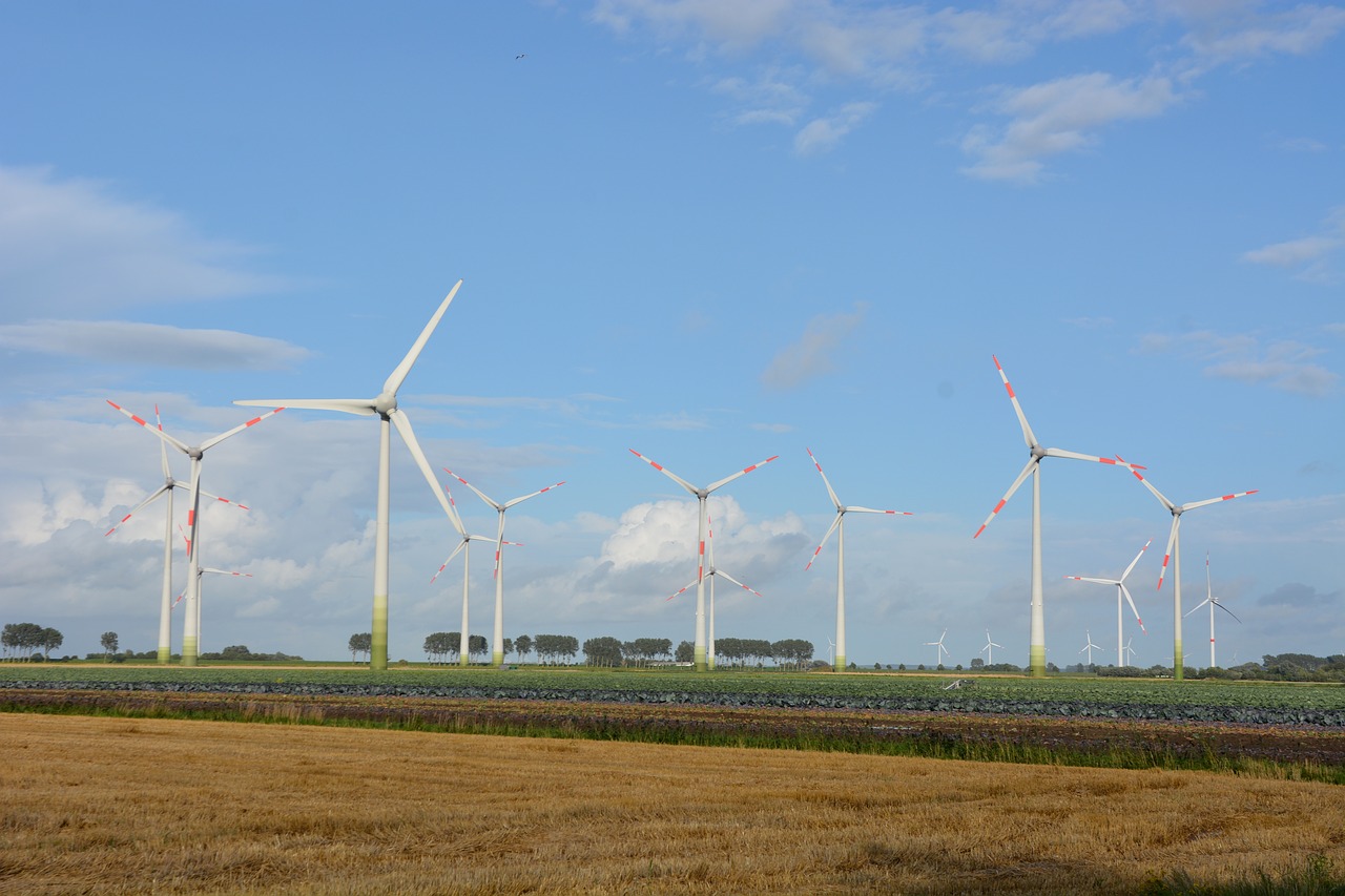 Image - technology pinwheel sky wind power