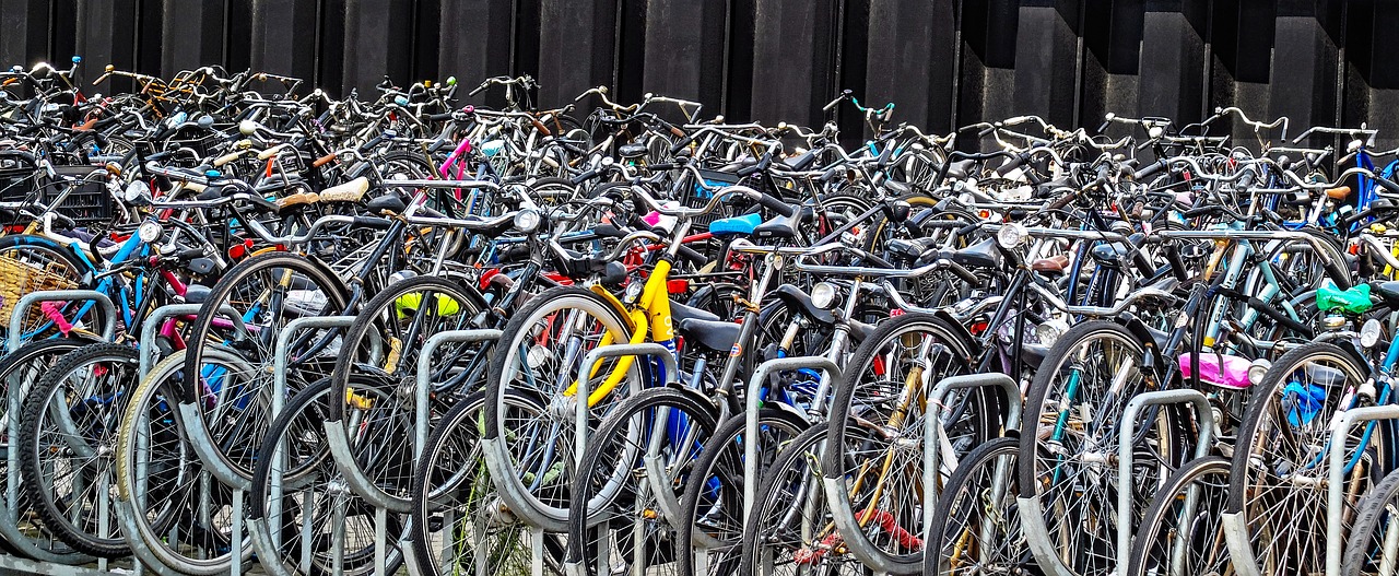 Image - bike bicycle cycle parking many