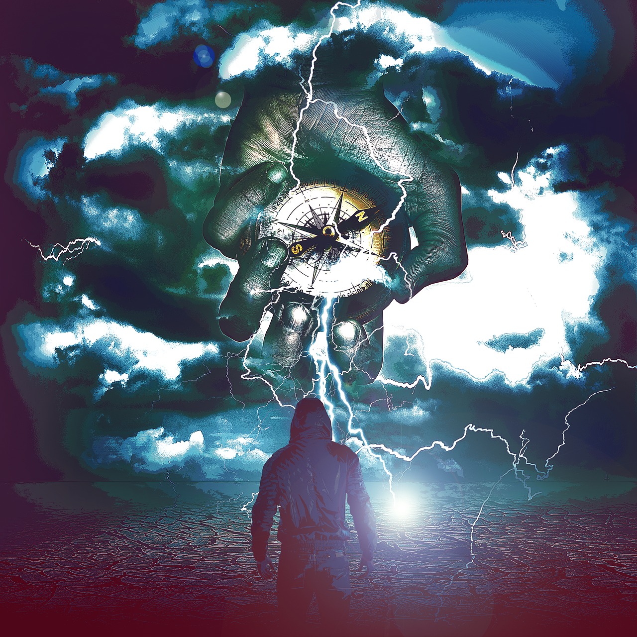 Image - night dark light lost hand god