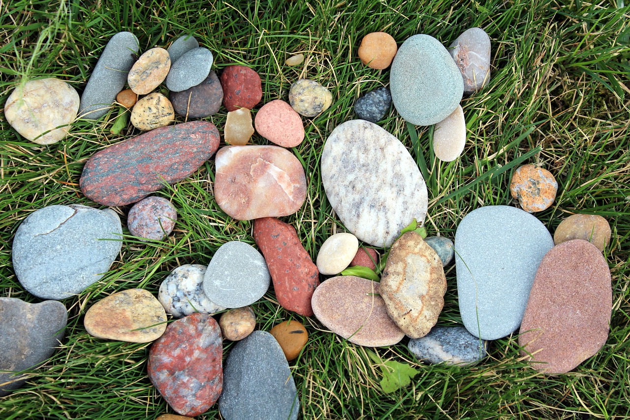 Image - colored stones summer pebbles flat