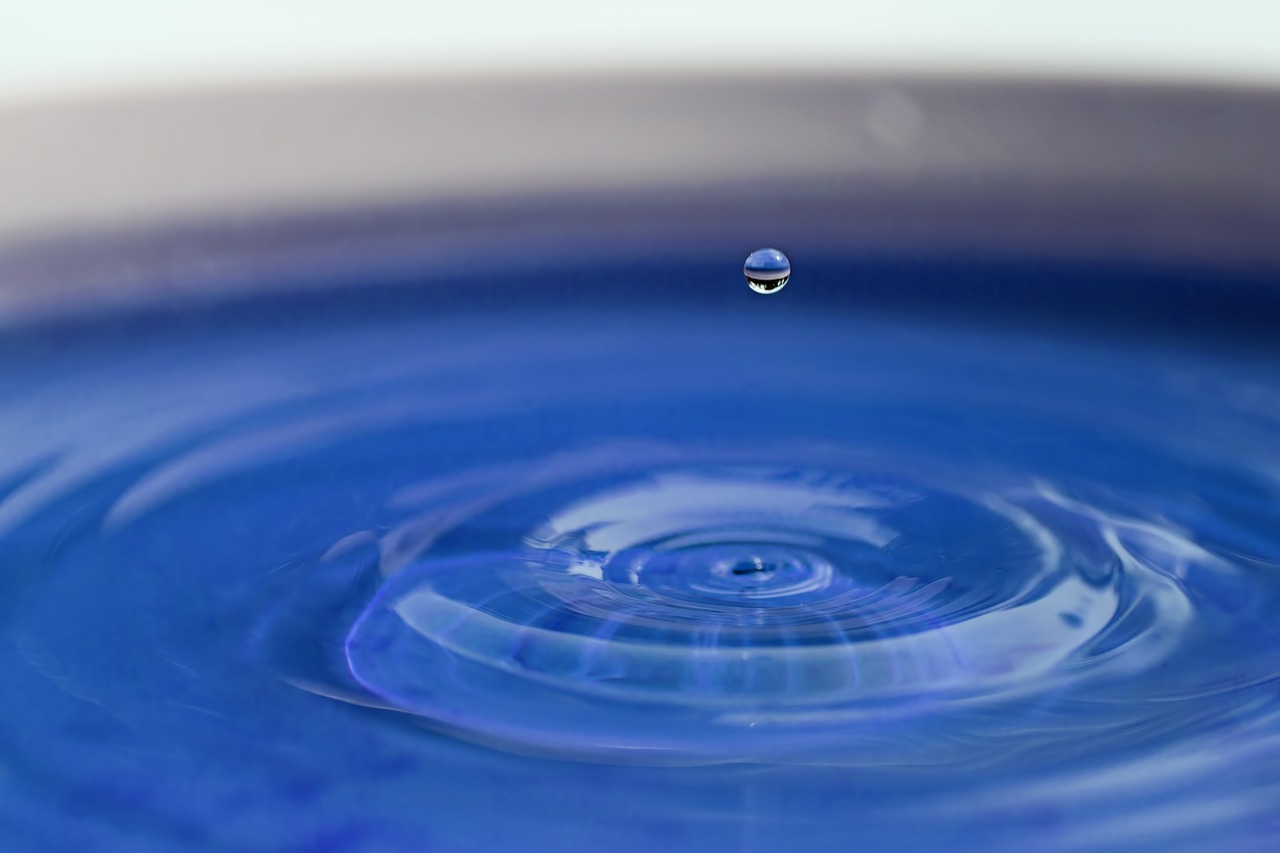Image - water drop splash liquid clean