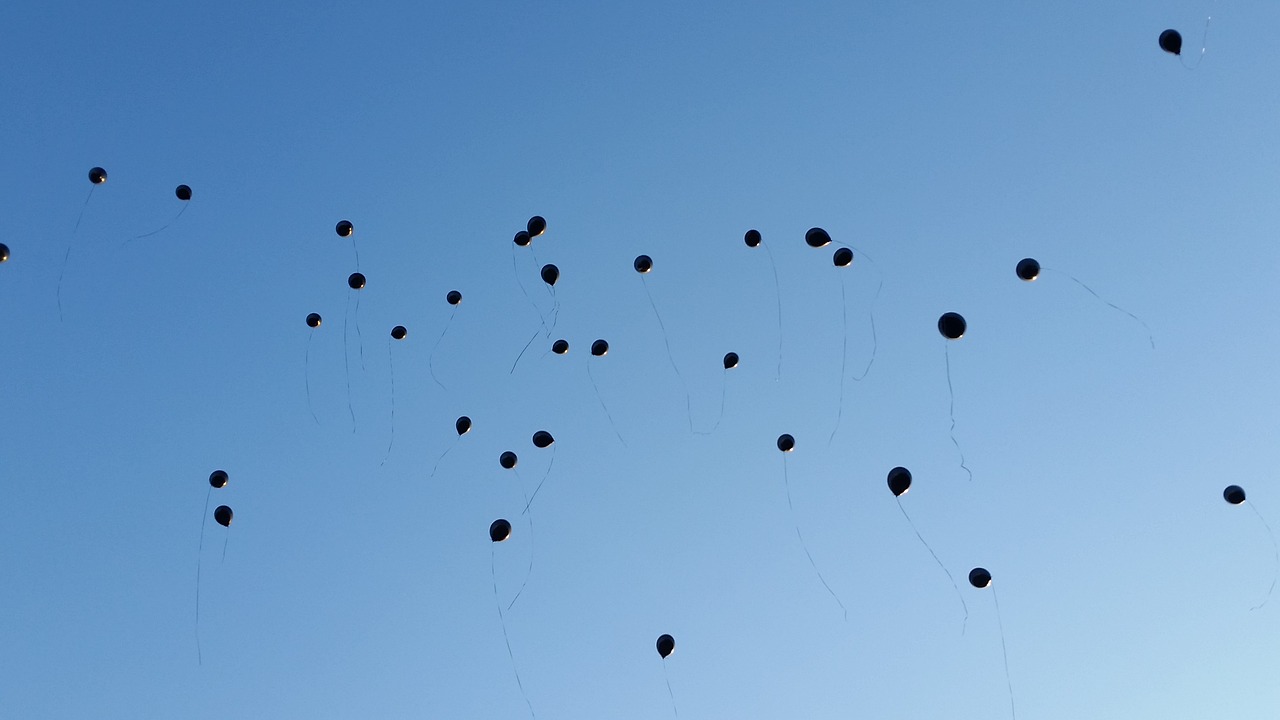 Image - balloons sky ceremony summer