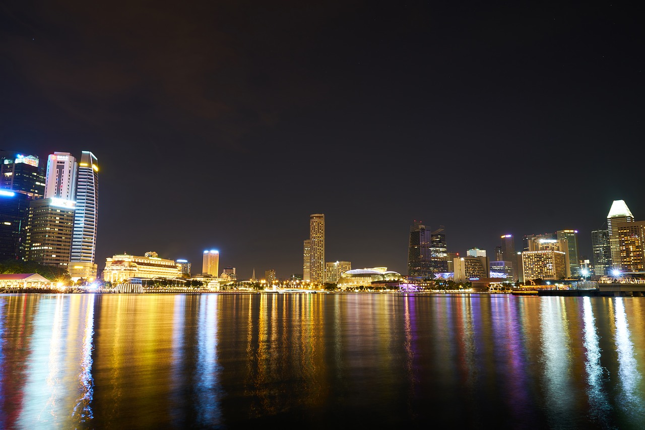 Image - singapore buildings long exposure