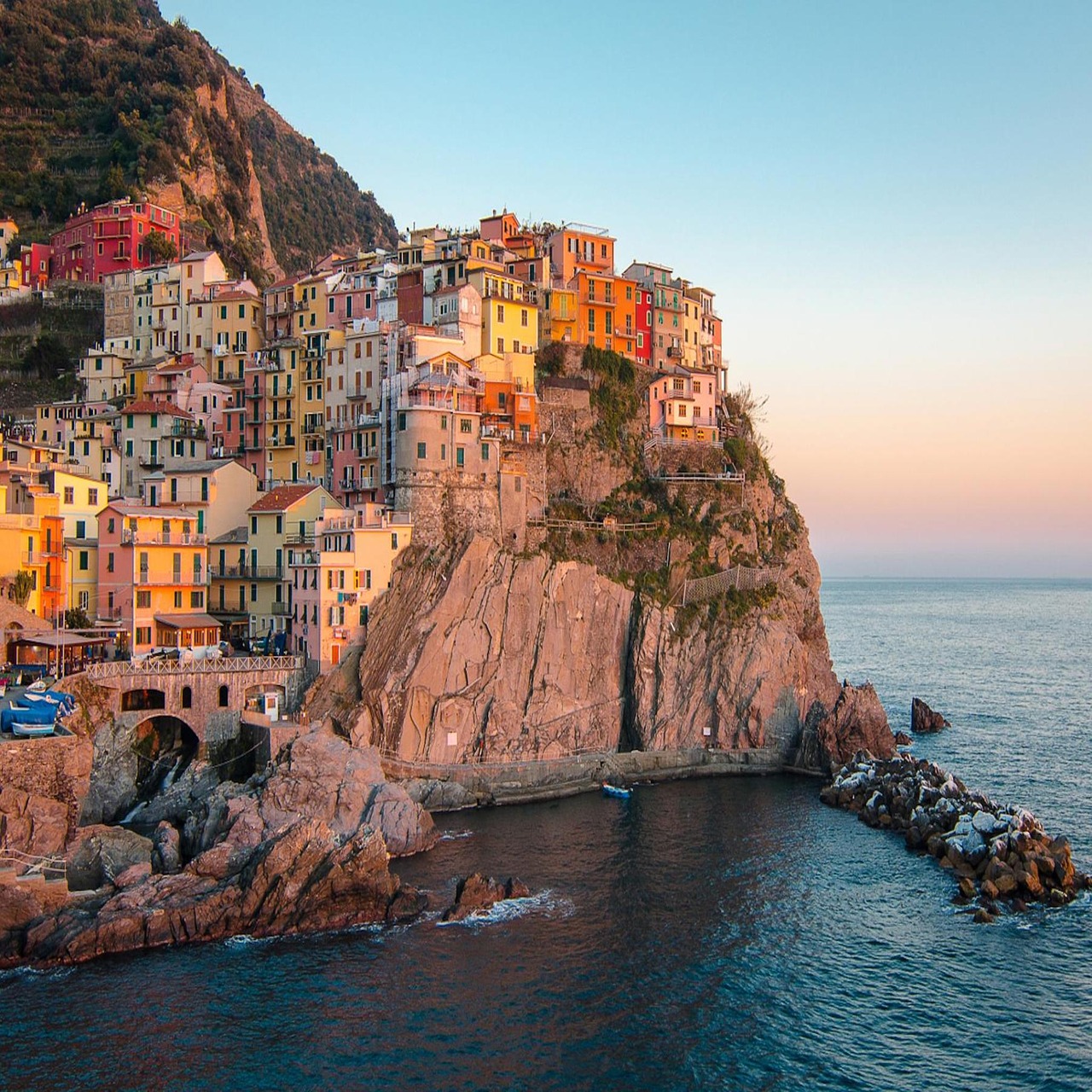 Image - cinque terre italy coast sea