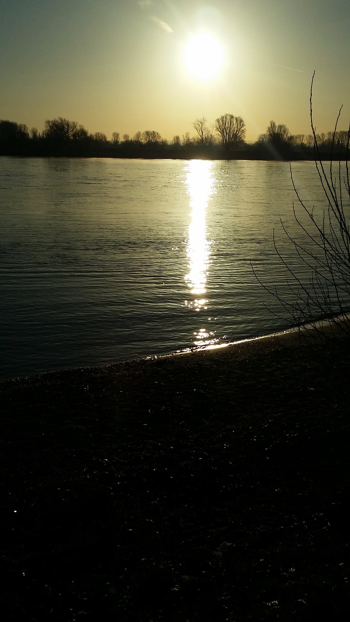 Image - sunrise water rhine morgenstimmung