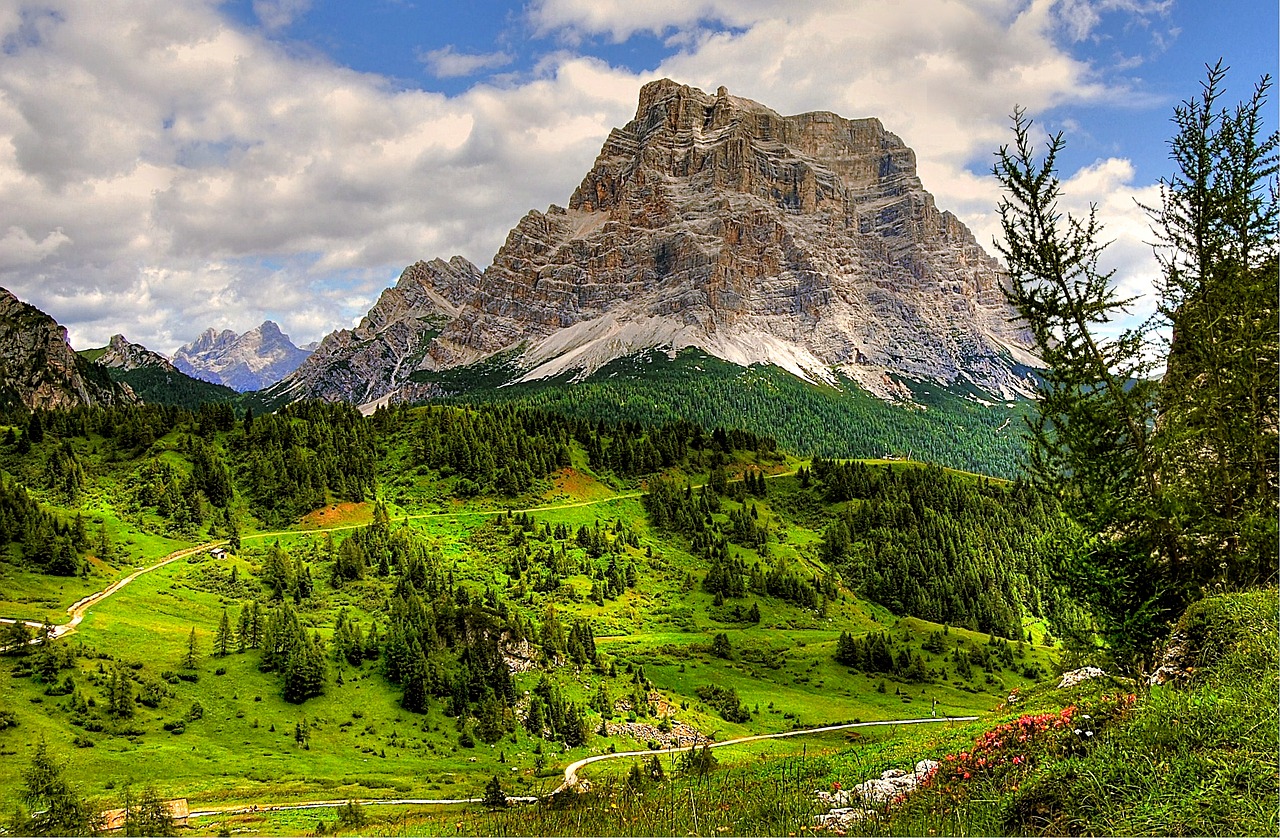 Image - monte pelmo dolomites alm nature