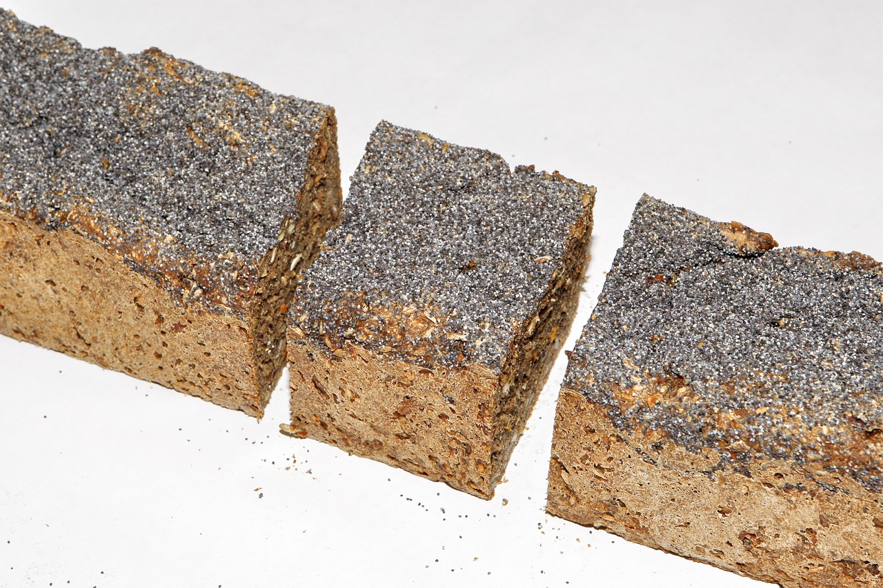 Image - rye bread blue poppy seeds food