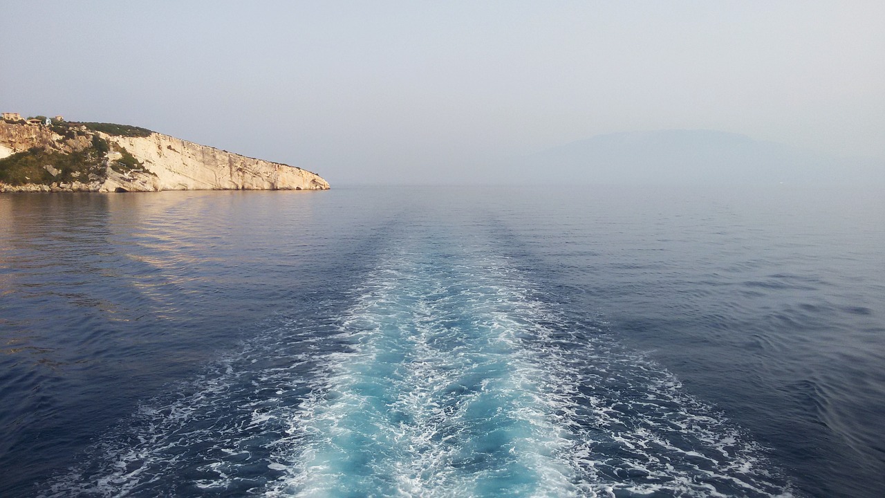 Image - sea landscape fary boat