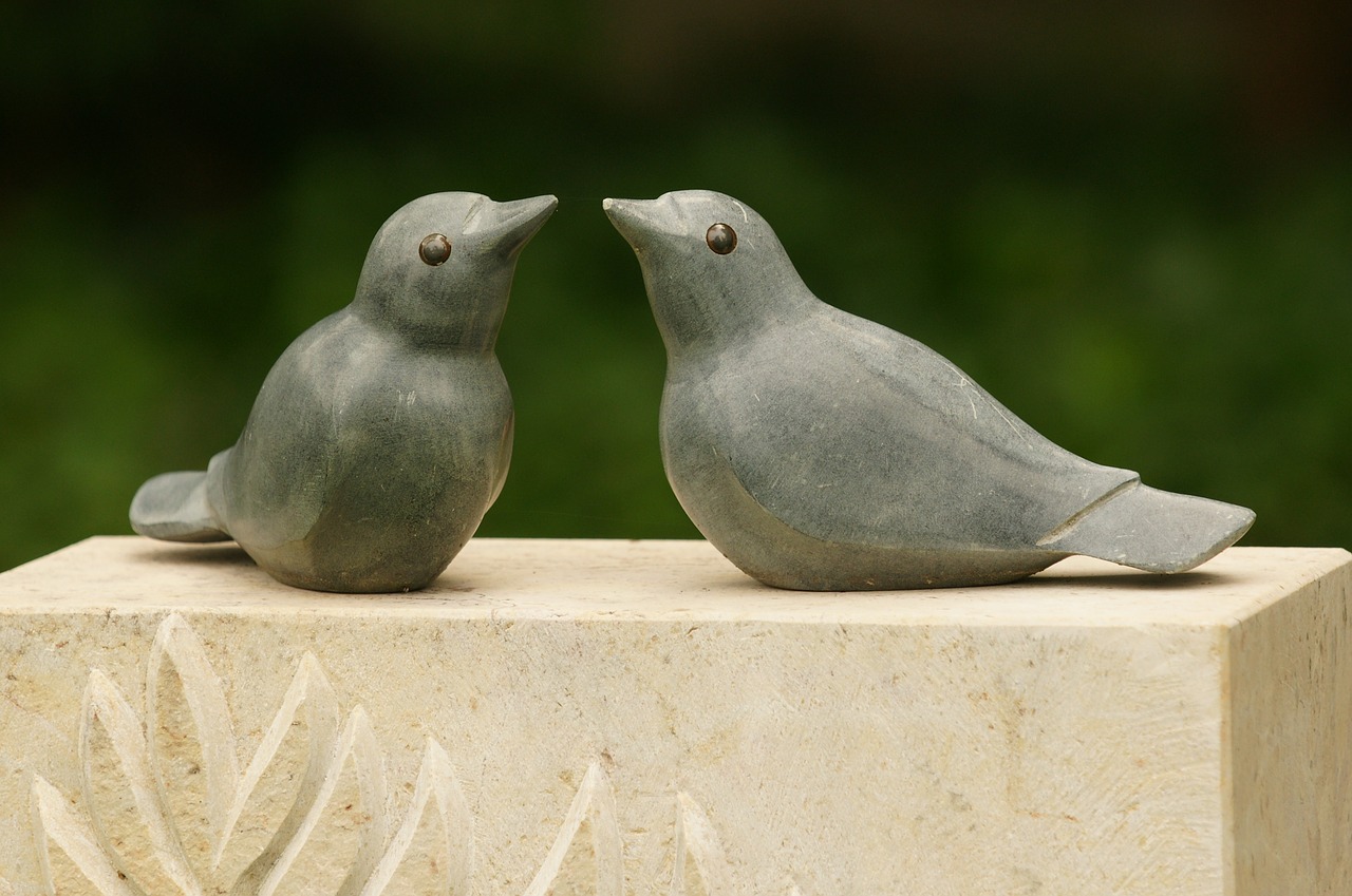 Image - birds sculpture art figure stone