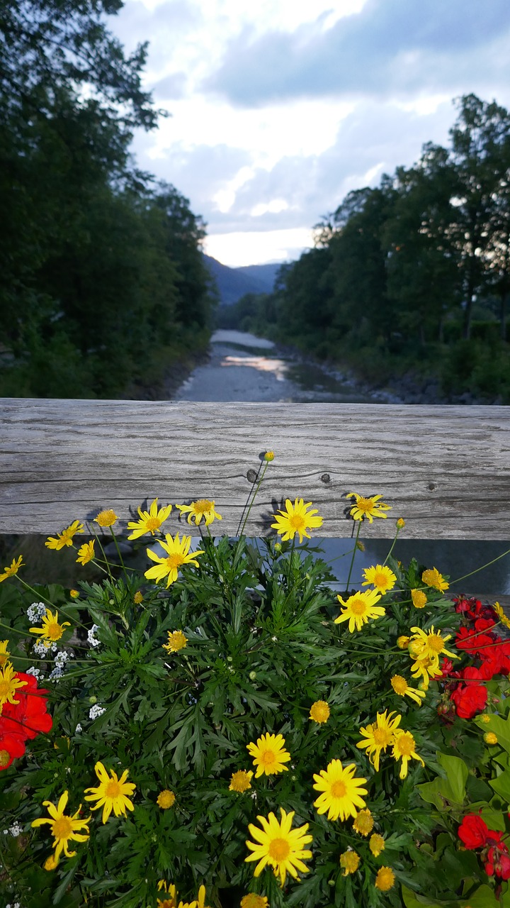 Image - weißach river flow water bridge