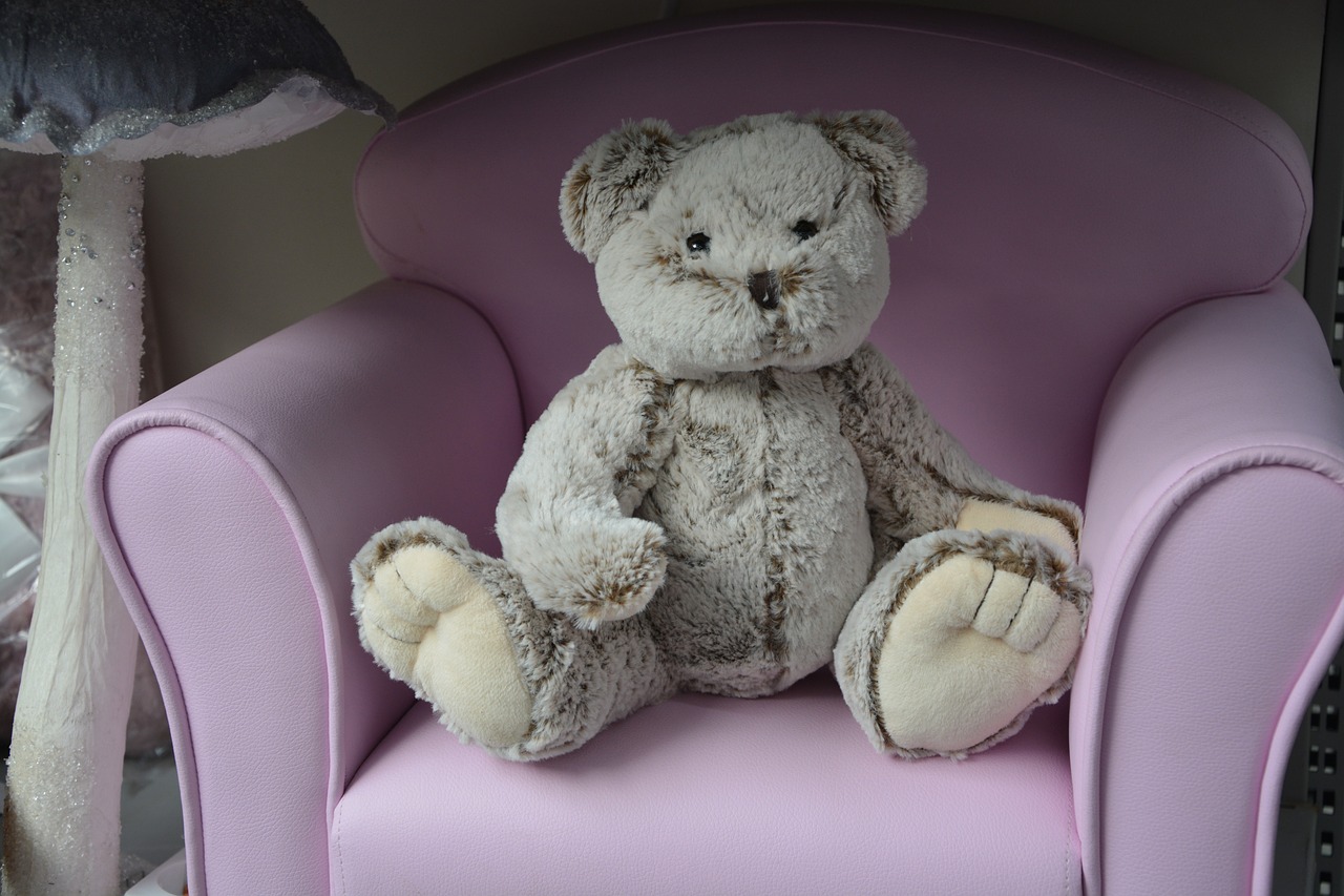 Image - plush teddy bear sitting soft nice