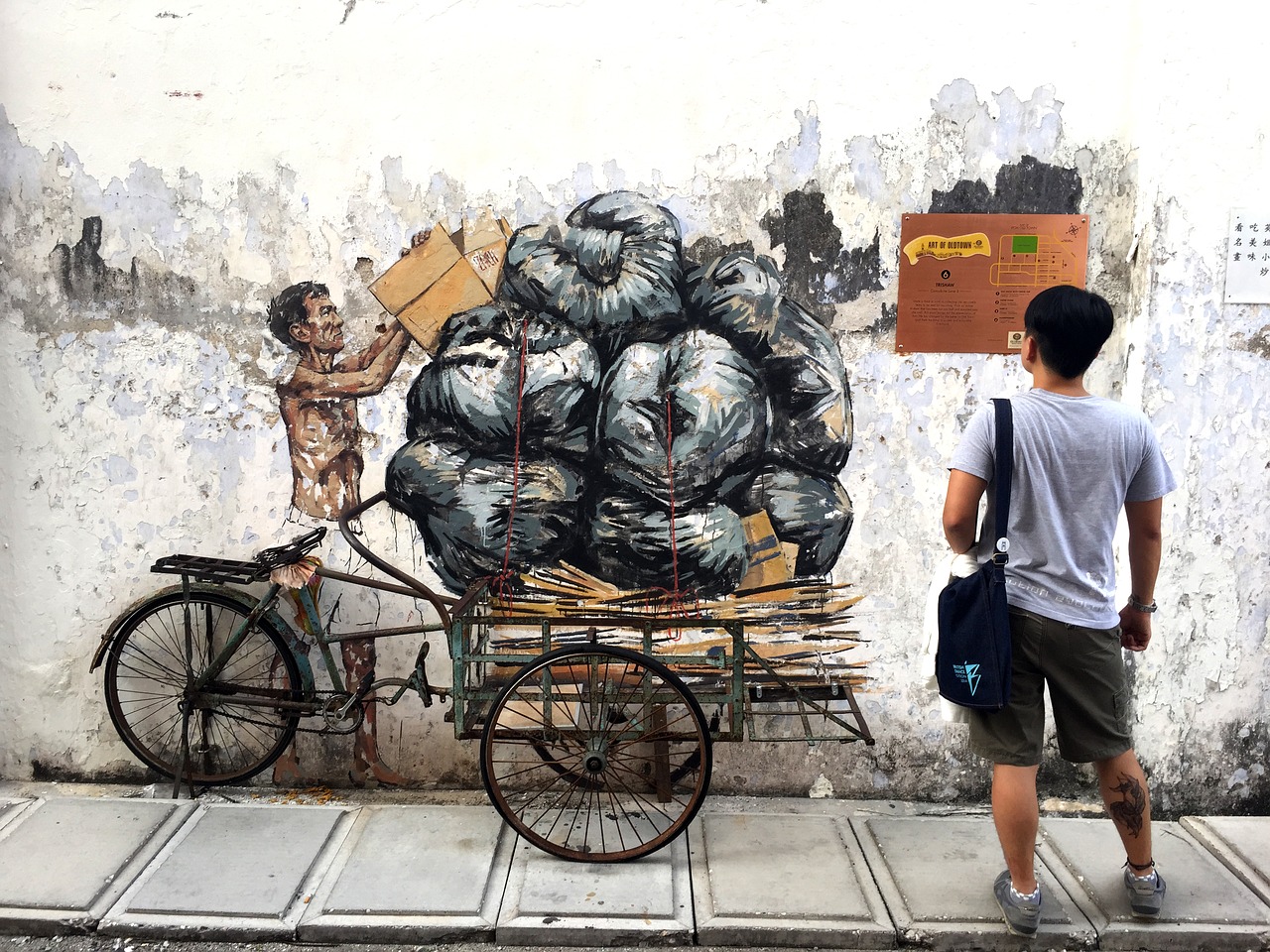 Image - ipoh old town trishaw art