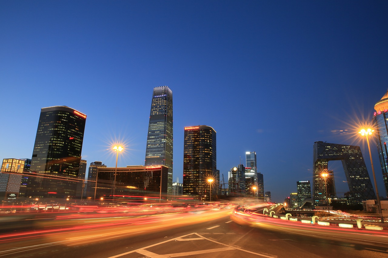 Image - beijing eon night view traffic