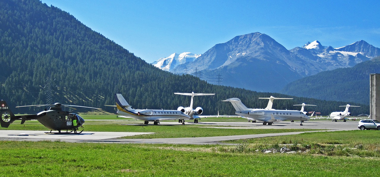 Image - airport st moritz samedan engadin