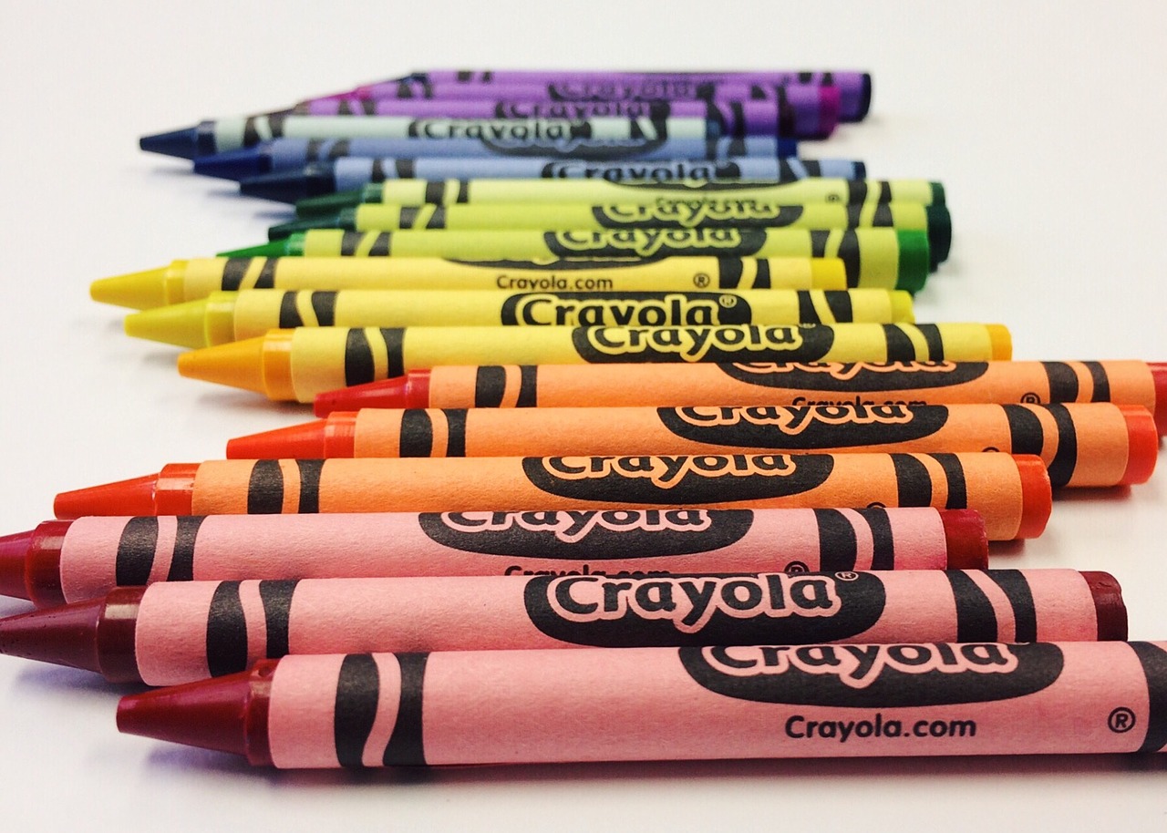 Image - crayons rainbow drawing child