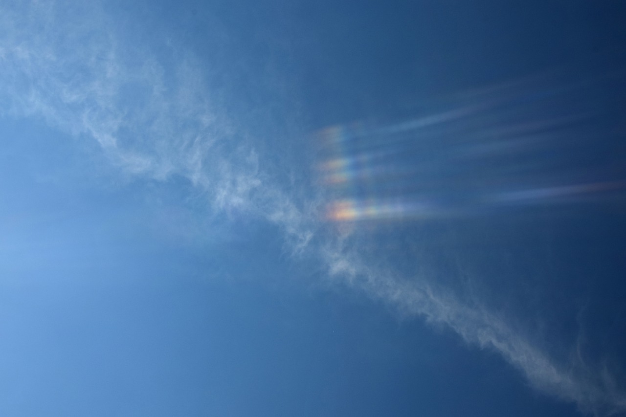 Image - fire rainbows in the clouds