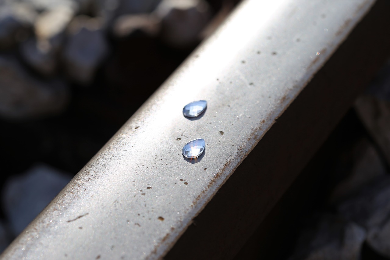 Image - frozen tears on railway