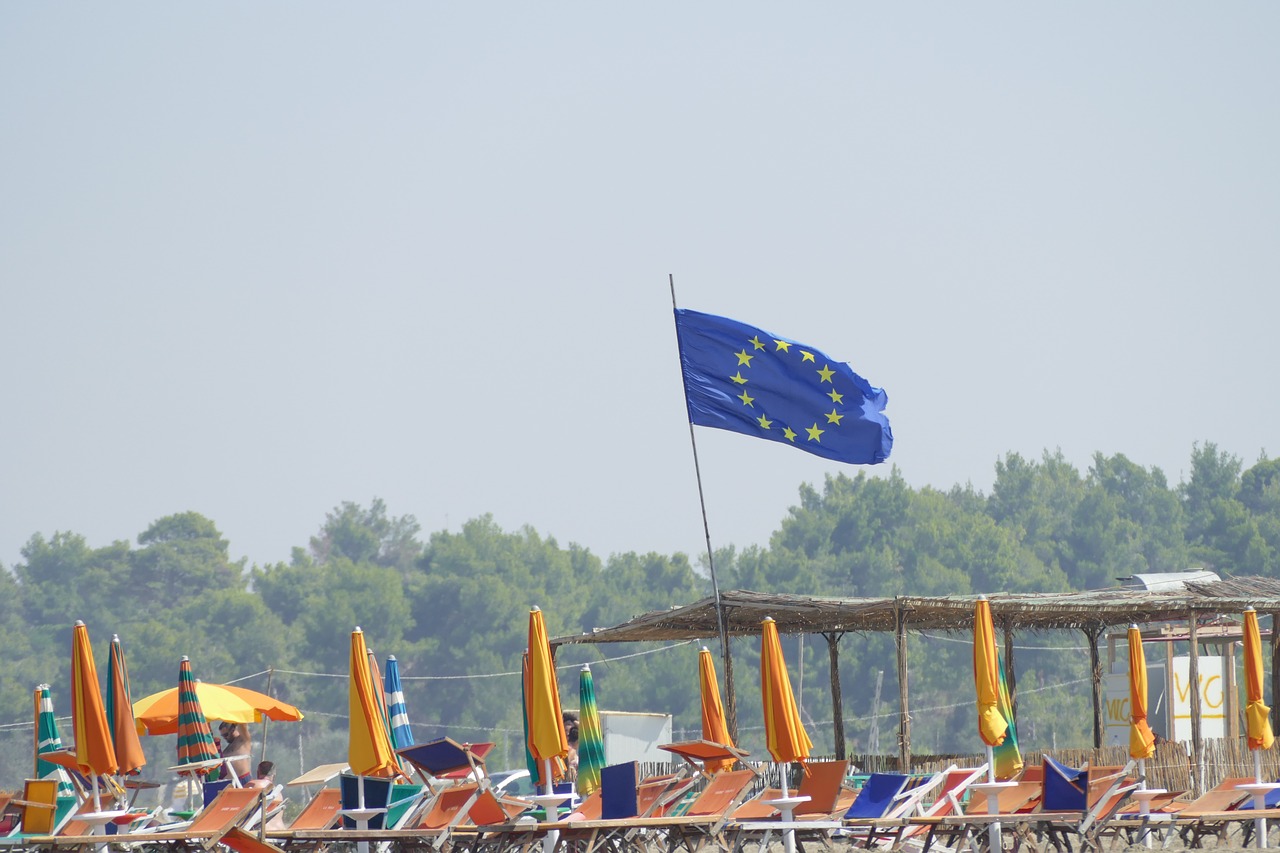 Image - european flag in albania