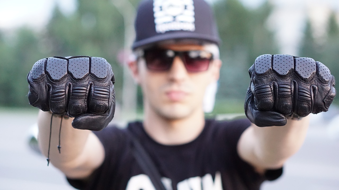 Image - biker motorcycle biker gloves