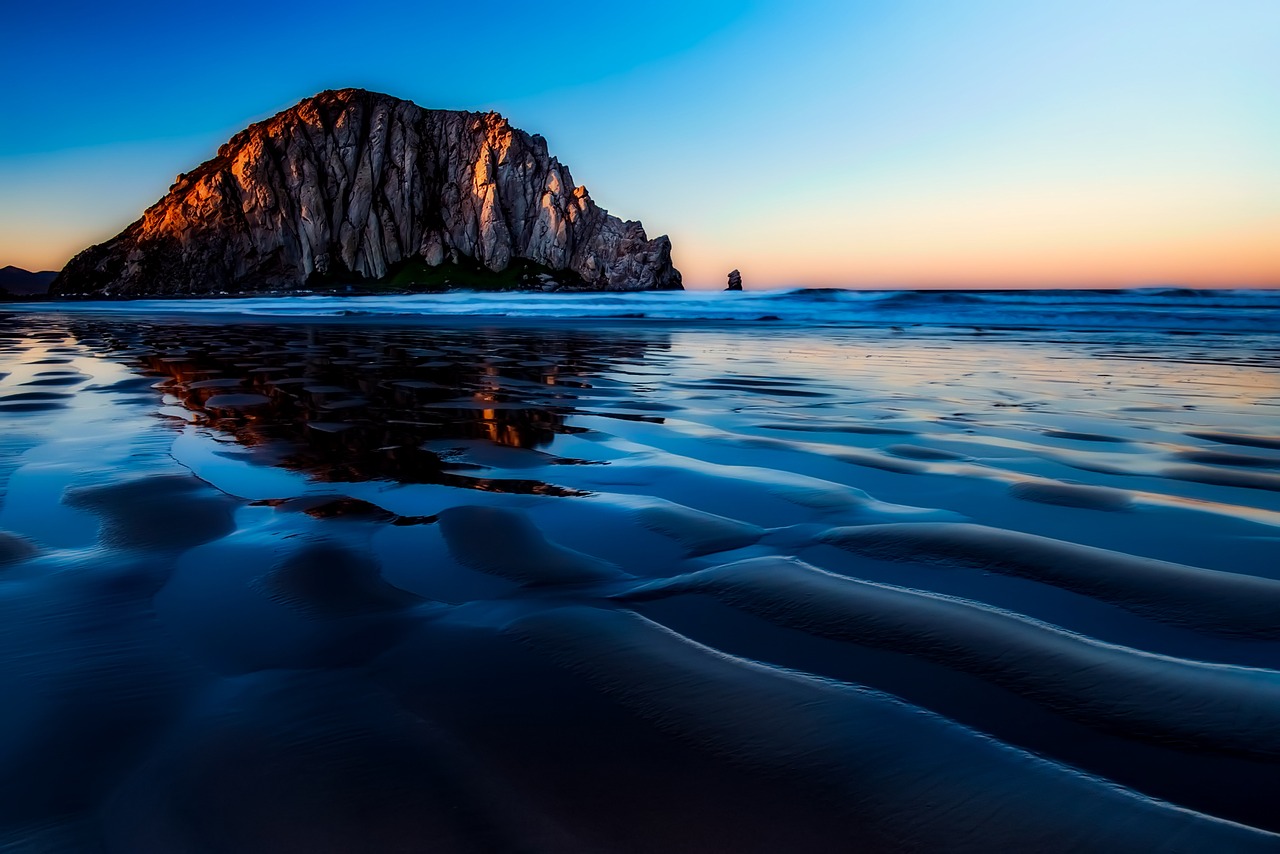 Image - morro bay california sunset dusk