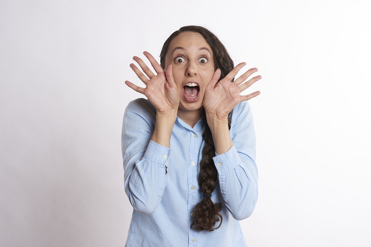 Image - excited woman surprised happy