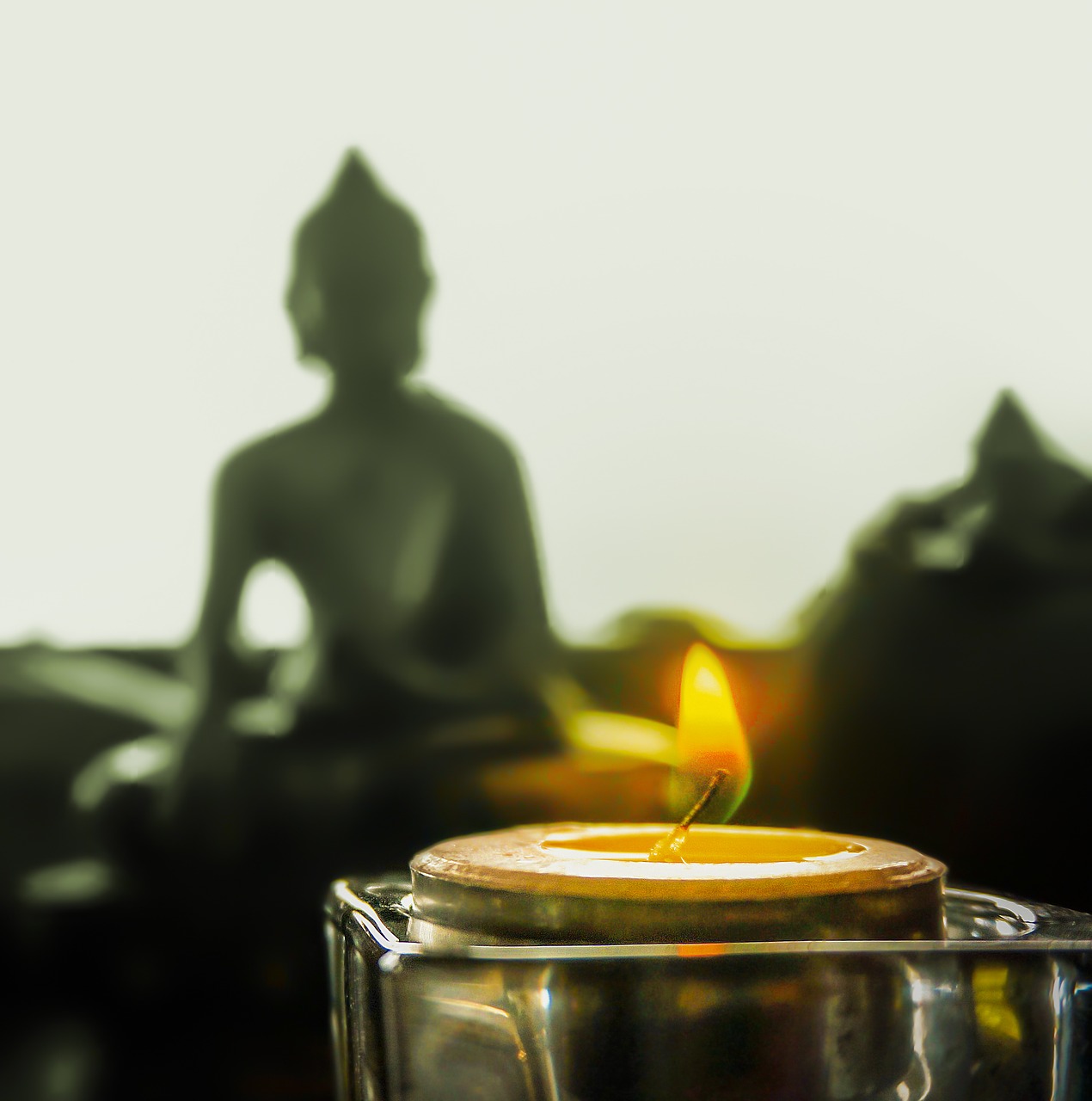 Image - candle buddha statue religion