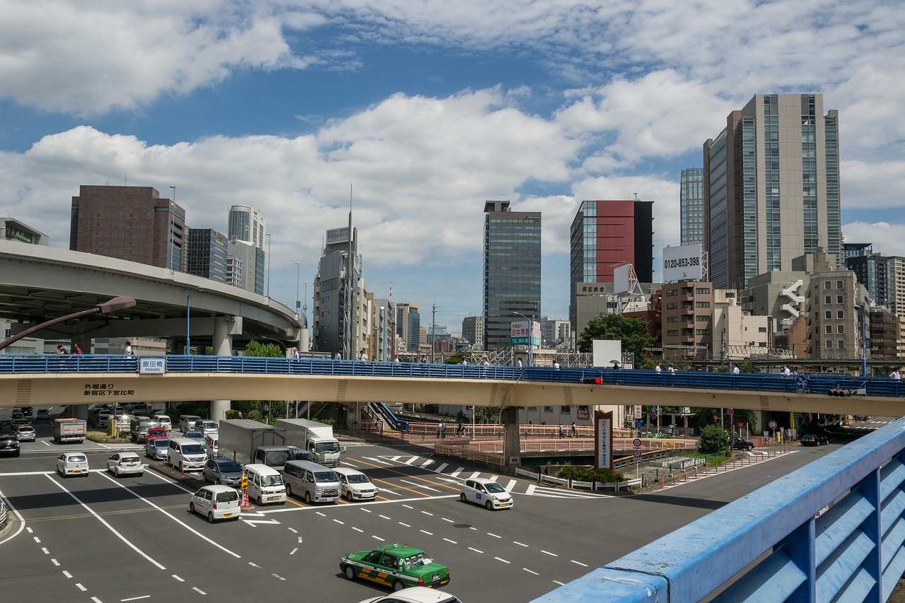 Image - skyline skyscrapers junction tokyo