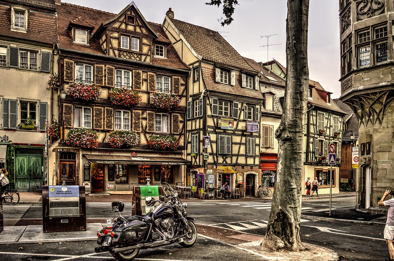 Image - half timbered houses colmar city