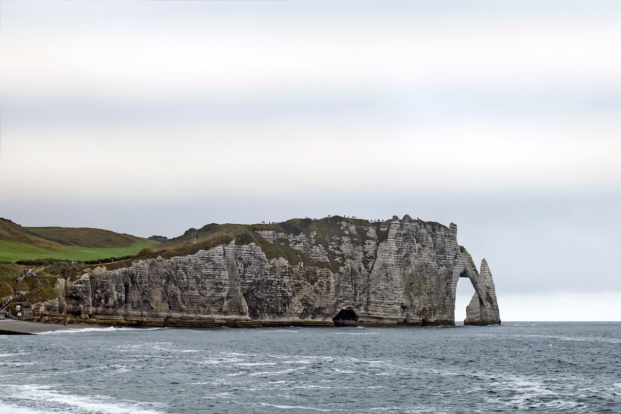 Image - etretat normandy rocky coast rock